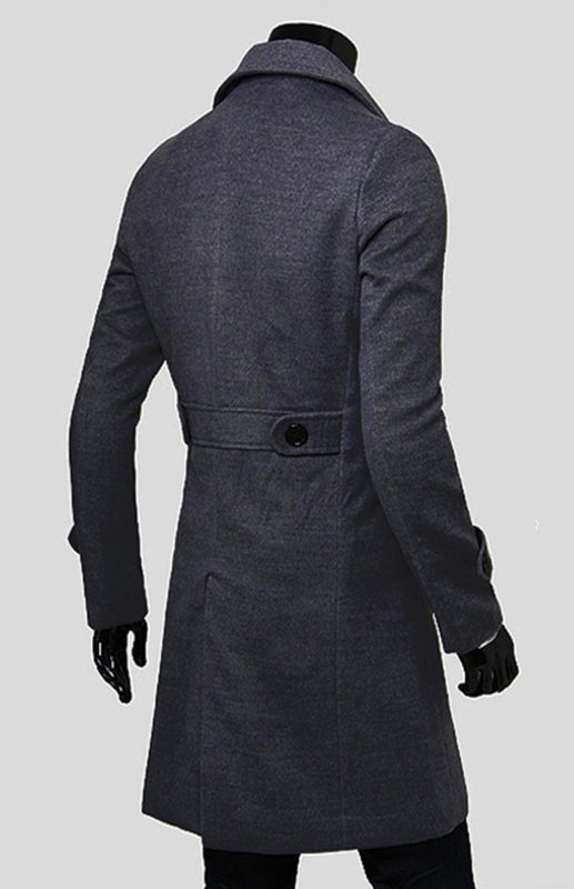 Men's Double Breasted Wool Coat