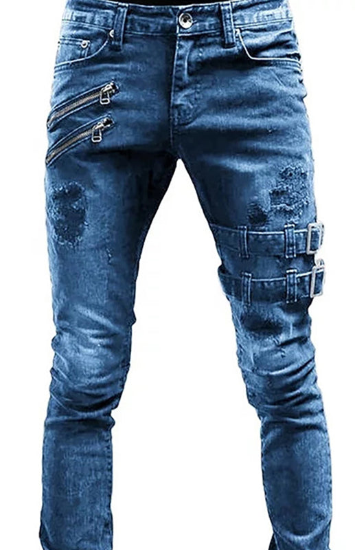 Men's Ripped Slim Fit Jeans