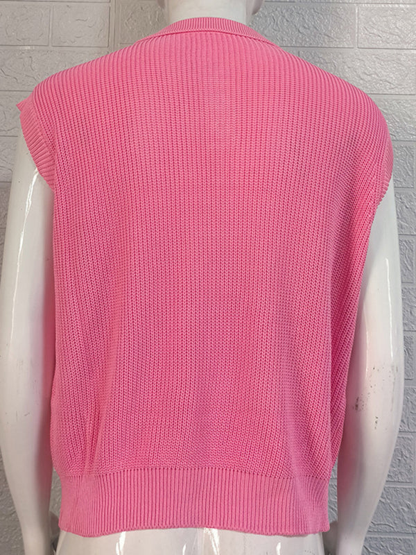 Men's Polo Collared Knitted Top