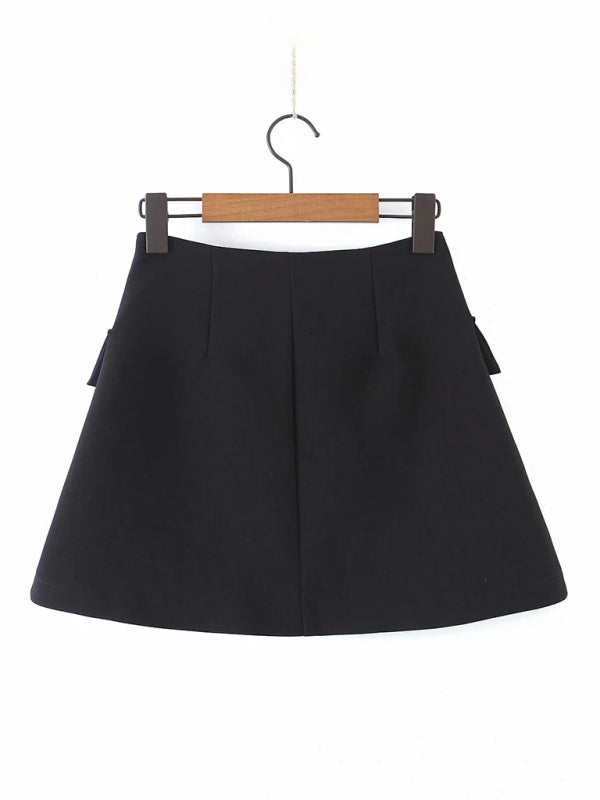 Fashionable Blazer Skirt Set