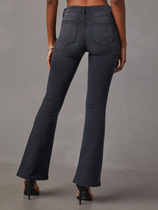 Women's Retro Micro Flared Jeans