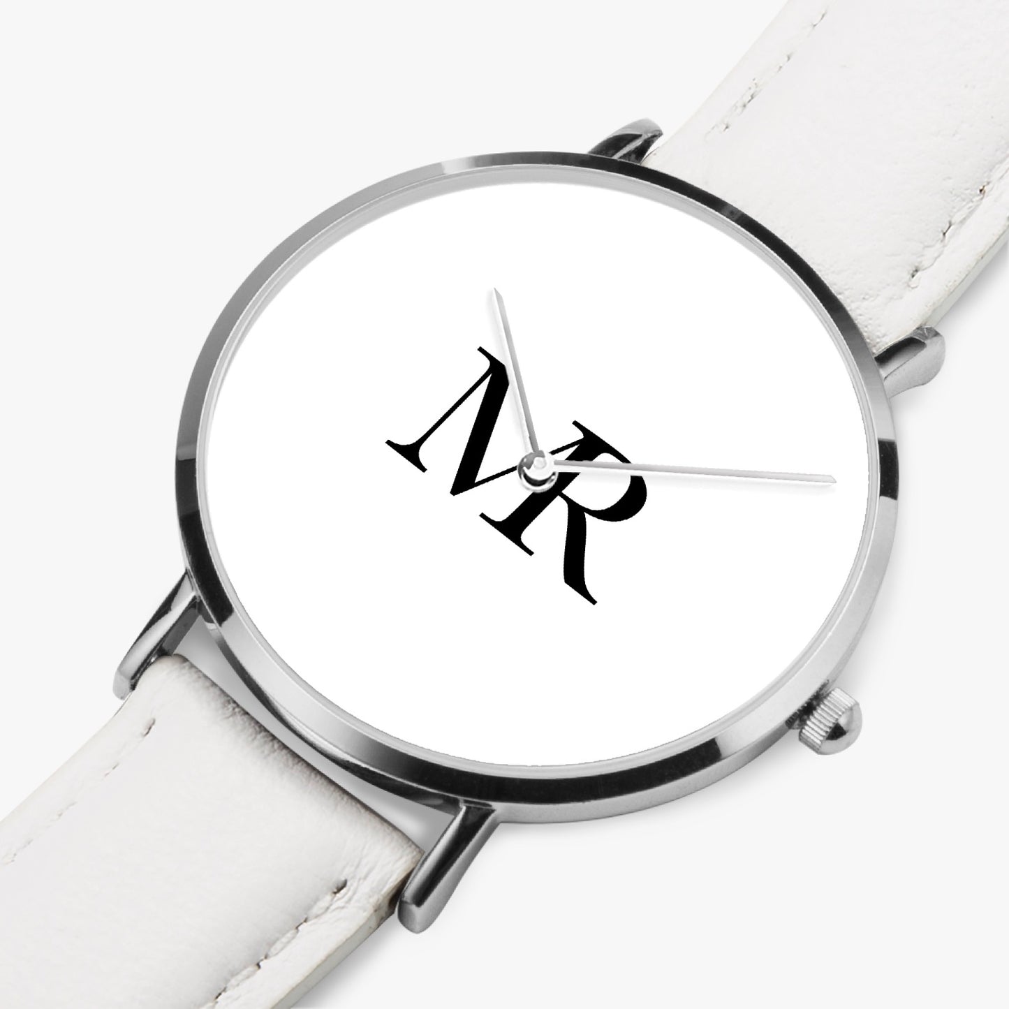 MRLabel Ultra-Thin Leather Strap Watch
